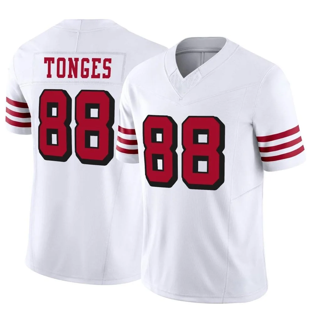 Youth San Francisco 49ers Jake Tonges Nike Alternate Vapor F.U.S.E. Limited White Jersey Youth San Francisco 49ers Jake Tonges Nike Alternate Vapor F.U.S.E. Limited White Jersey