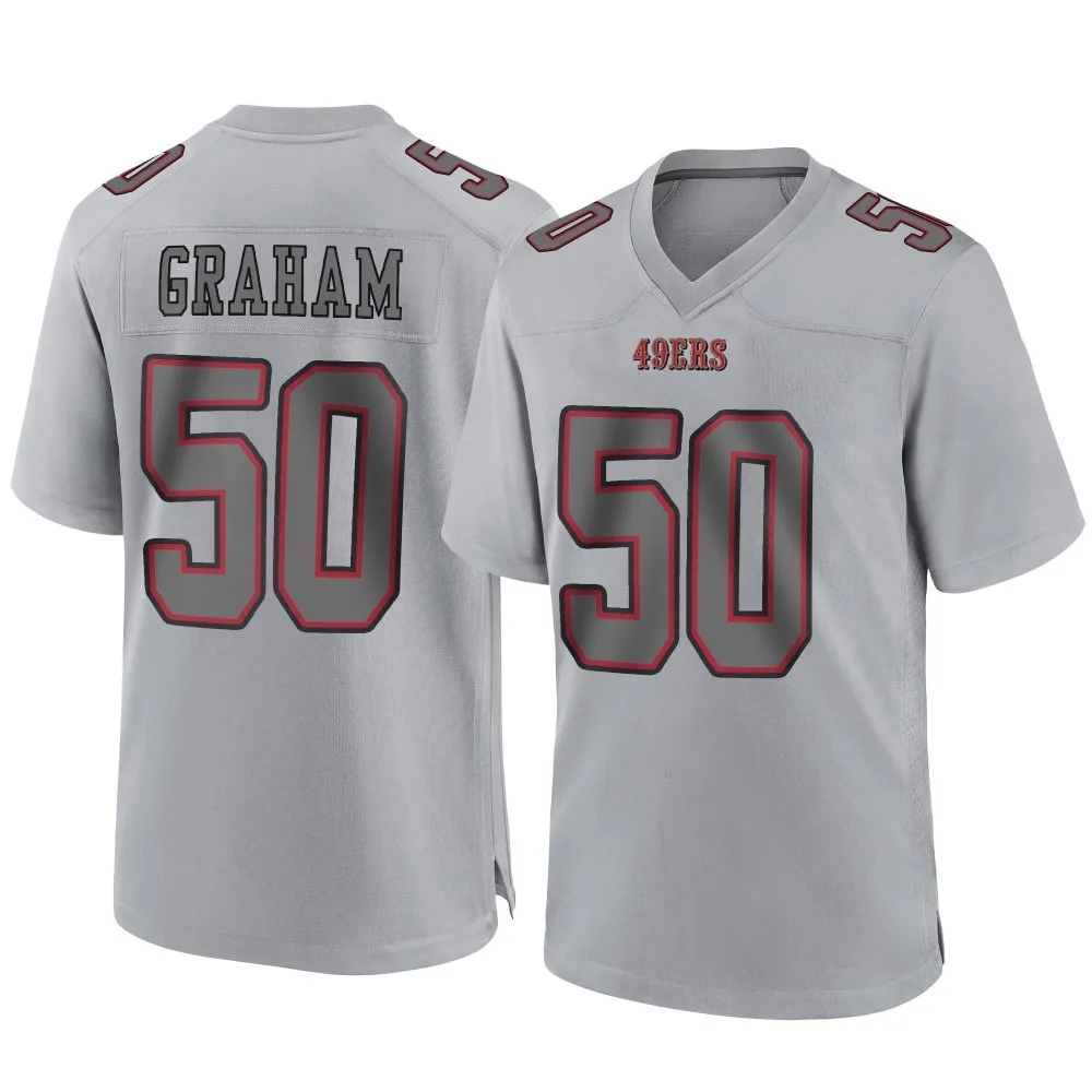 Youth San Francisco 49ers Jalen Graham Nike Atmosphere Fashion Game Gray Jersey Youth San Francisco 49ers Jalen Graham Nike Atmosphere Fashion Game Gray Jersey