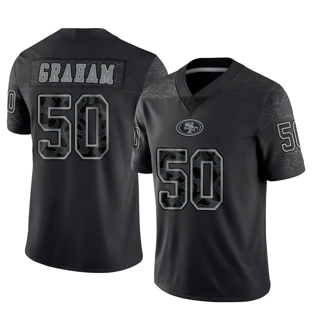 Youth San Francisco 49ers Jalen Graham Nike Reflective Limited Black Jersey Youth San Francisco 49ers Jalen Graham Nike Reflective Limited Black Jersey