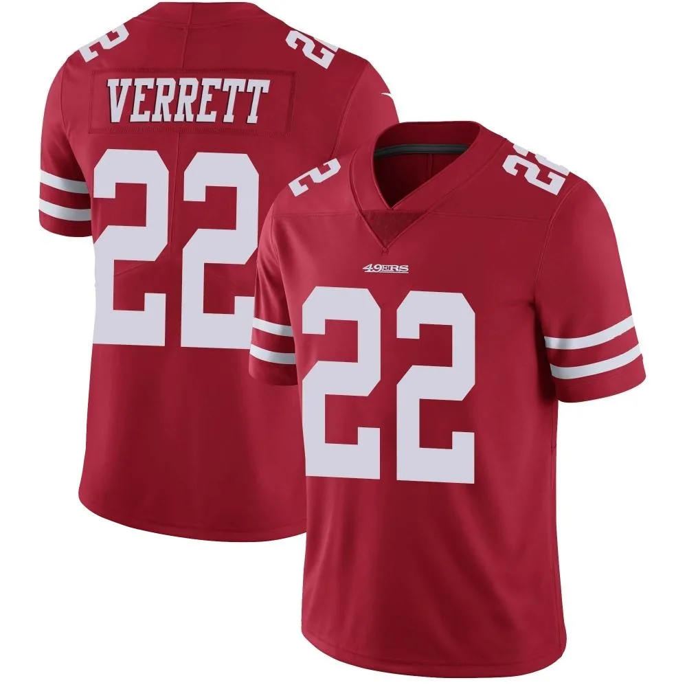 Men's San Francisco 49ers Jason Verrett Nike Team Color Vapor Untouchable Limited Red Jersey Men's San Francisco 49ers Jason Verrett Nike Team Color Vapor Untouchable Limited Red Jersey