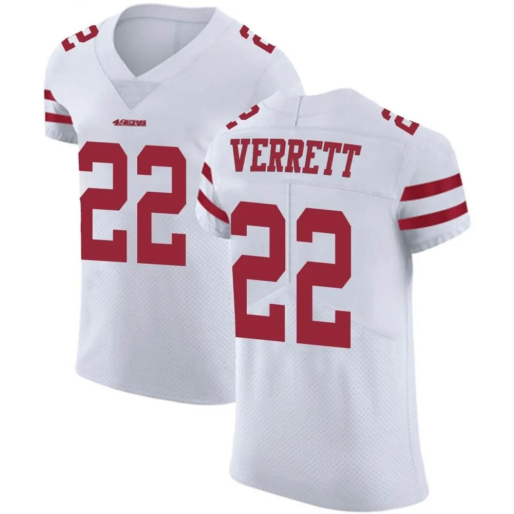 Men's San Francisco 49ers Jason Verrett Nike Vapor Untouchable Elite White Jersey Men's San Francisco 49ers Jason Verrett Nike Vapor Untouchable Elite White Jersey