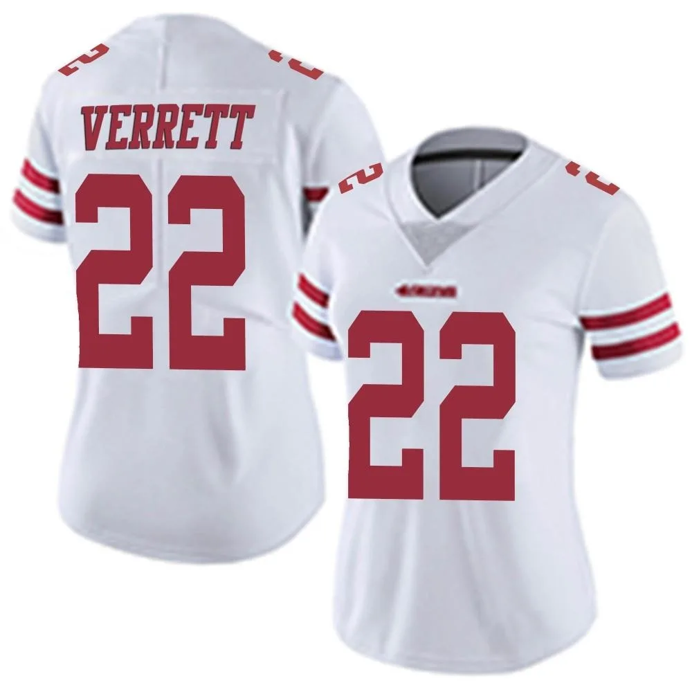Women's San Francisco 49ers Jason Verrett Nike Vapor Untouchable Limited White Jersey Women's San Francisco 49ers Jason Verrett Nike Vapor Untouchable Limited White Jersey