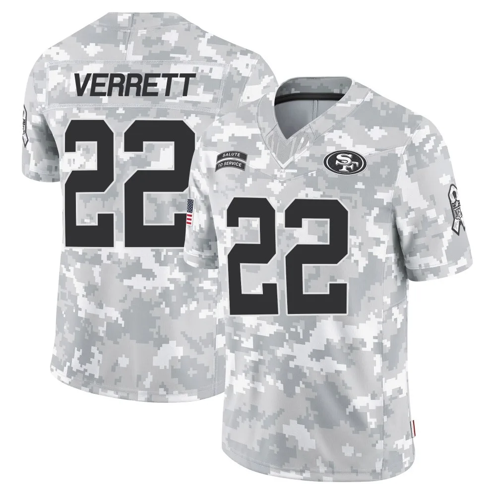 Youth San Francisco 49ers Jason Verrett Nike 2024 Salute To Service Limited Arctic Camo Jersey Youth San Francisco 49ers Jason Verrett Nike 2024 Salute To Service Limited Arctic Camo Jersey