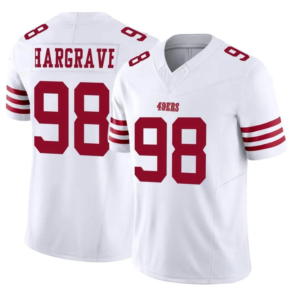 Men's San Francisco 49ers Javon Hargrave Nike Vapor F.U.S.E. Limited White Jersey Men's San Francisco 49ers Javon Hargrave Nike Vapor F.U.S.E. Limited White Jersey