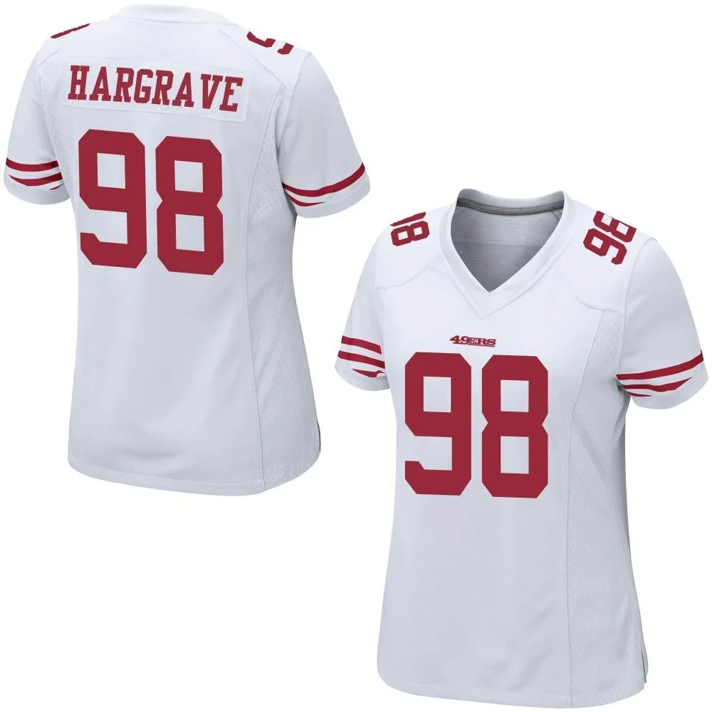 Women's San Francisco 49ers Javon Hargrave Nike Game White Jersey Women's San Francisco 49ers Javon Hargrave Nike Game White Jersey