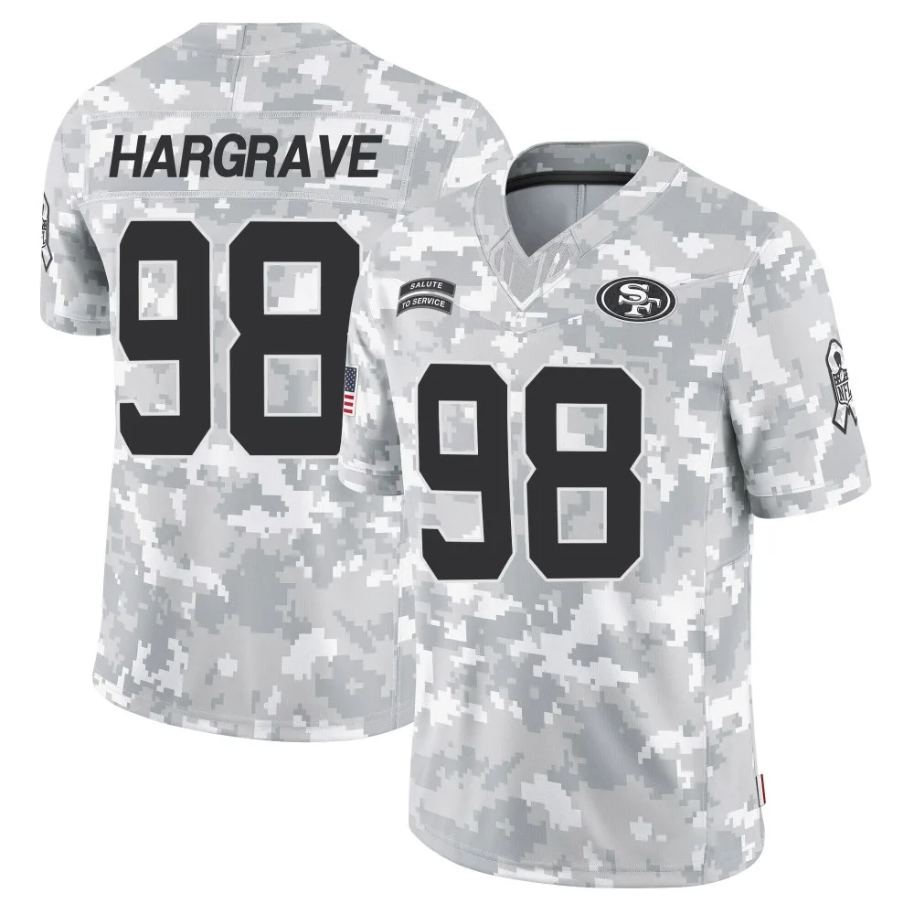 Youth San Francisco 49ers Javon Hargrave Nike 2024 Salute To Service Limited Arctic Camo Jersey Youth San Francisco 49ers Javon Hargrave Nike 2024 Salute To Service Limited Arctic Camo Jersey