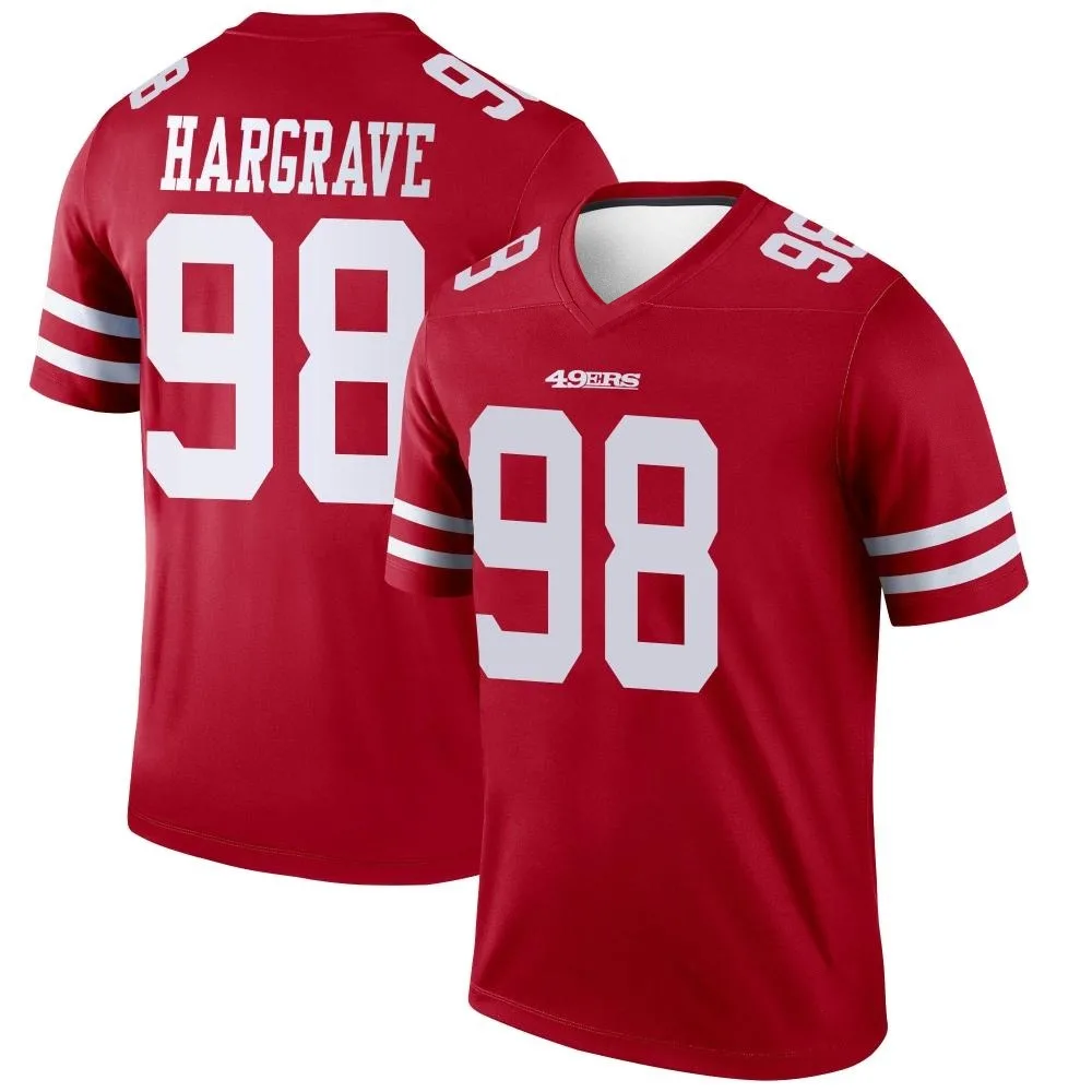 Youth San Francisco 49ers Javon Hargrave Nike Legend Scarlet Jersey Youth San Francisco 49ers Javon Hargrave Nike Legend Scarlet Jersey