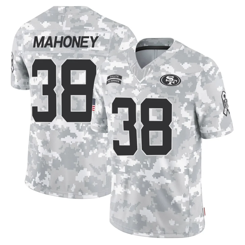 Men's San Francisco 49ers Jaylen Mahoney Nike 2024 Salute To Service Limited Arctic Camo Jersey Men's San Francisco 49ers Jaylen Mahoney Nike 2024 Salute To Service Limited Arctic Camo Jersey