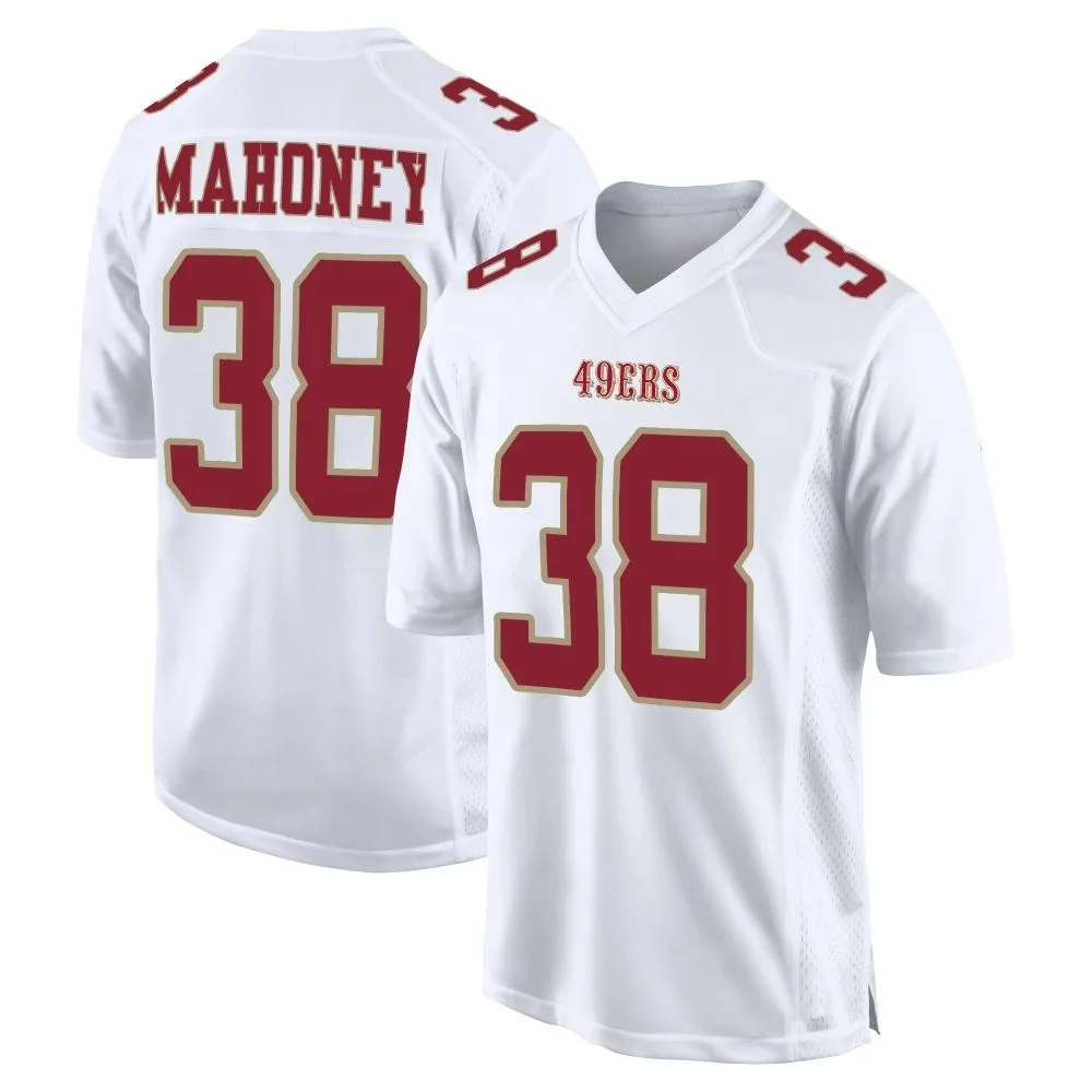 Men's San Francisco 49ers Jaylen Mahoney Nike Fashion Game White Jersey Men's San Francisco 49ers Jaylen Mahoney Nike Fashion Game White Jersey