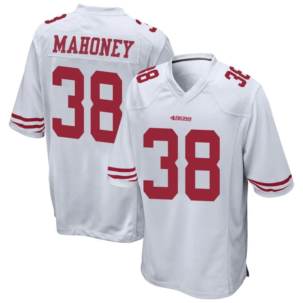 Men's San Francisco 49ers Jaylen Mahoney Nike Game White Jersey Men's San Francisco 49ers Jaylen Mahoney Nike Game White Jersey