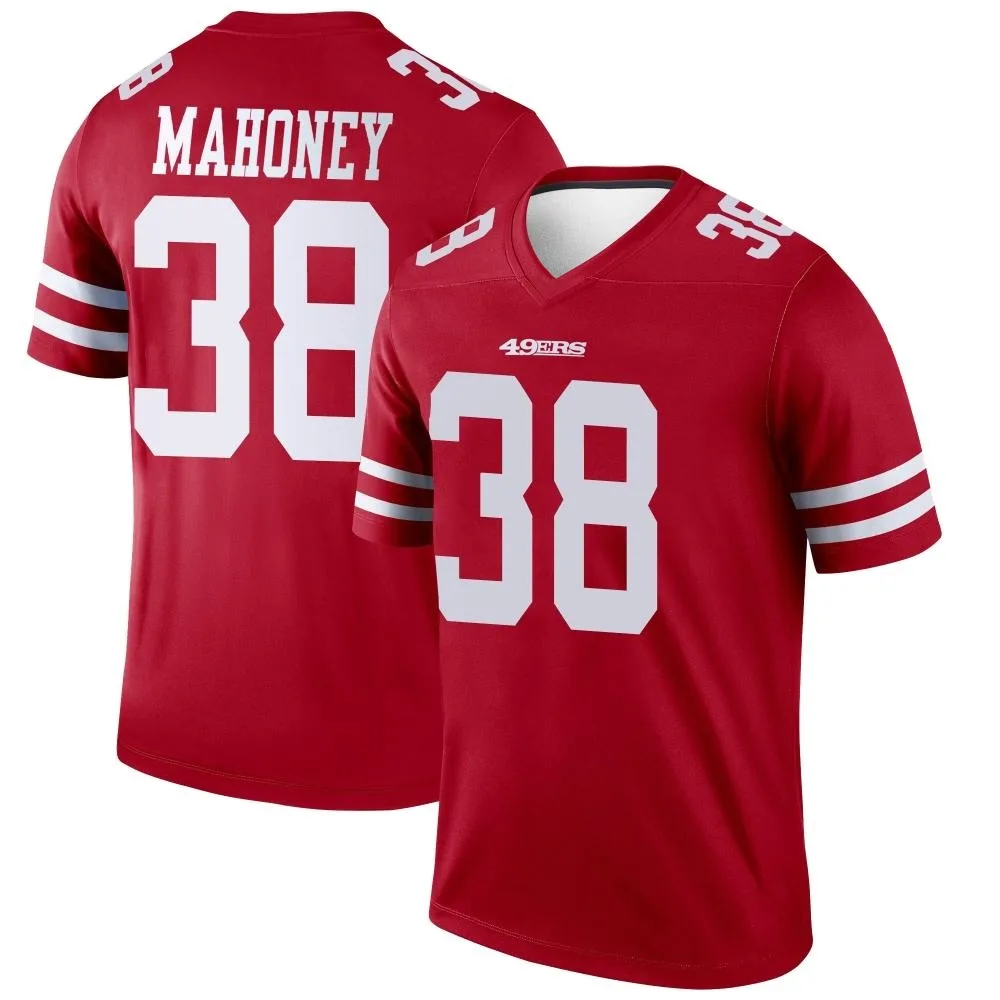 Men's San Francisco 49ers Jaylen Mahoney Nike Legend Scarlet Jersey Men's San Francisco 49ers Jaylen Mahoney Nike Legend Scarlet Jersey