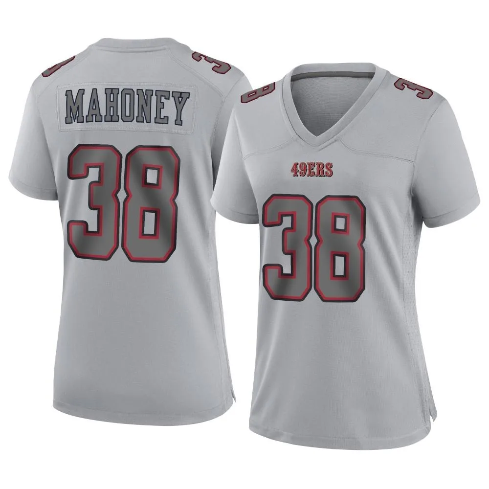Women's San Francisco 49ers Jaylen Mahoney Nike Atmosphere Fashion Game Gray Jersey Women's San Francisco 49ers Jaylen Mahoney Nike Atmosphere Fashion Game Gray Jersey