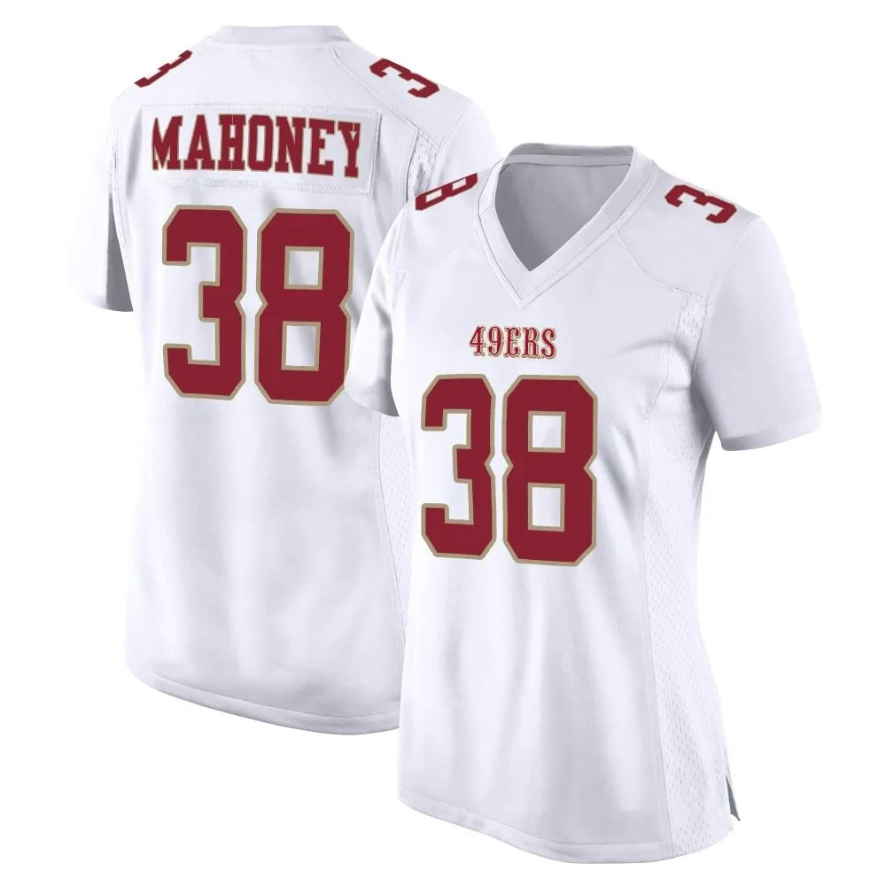 Women's San Francisco 49ers Jaylen Mahoney Nike Fashion Game White Jersey Women's San Francisco 49ers Jaylen Mahoney Nike Fashion Game White Jersey