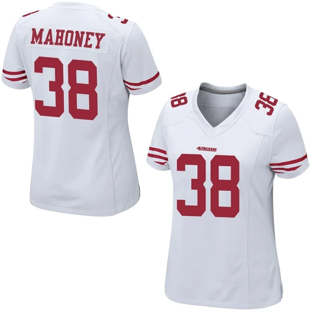 Women's San Francisco 49ers Jaylen Mahoney Nike Game White Jersey Women's San Francisco 49ers Jaylen Mahoney Nike Game White Jersey