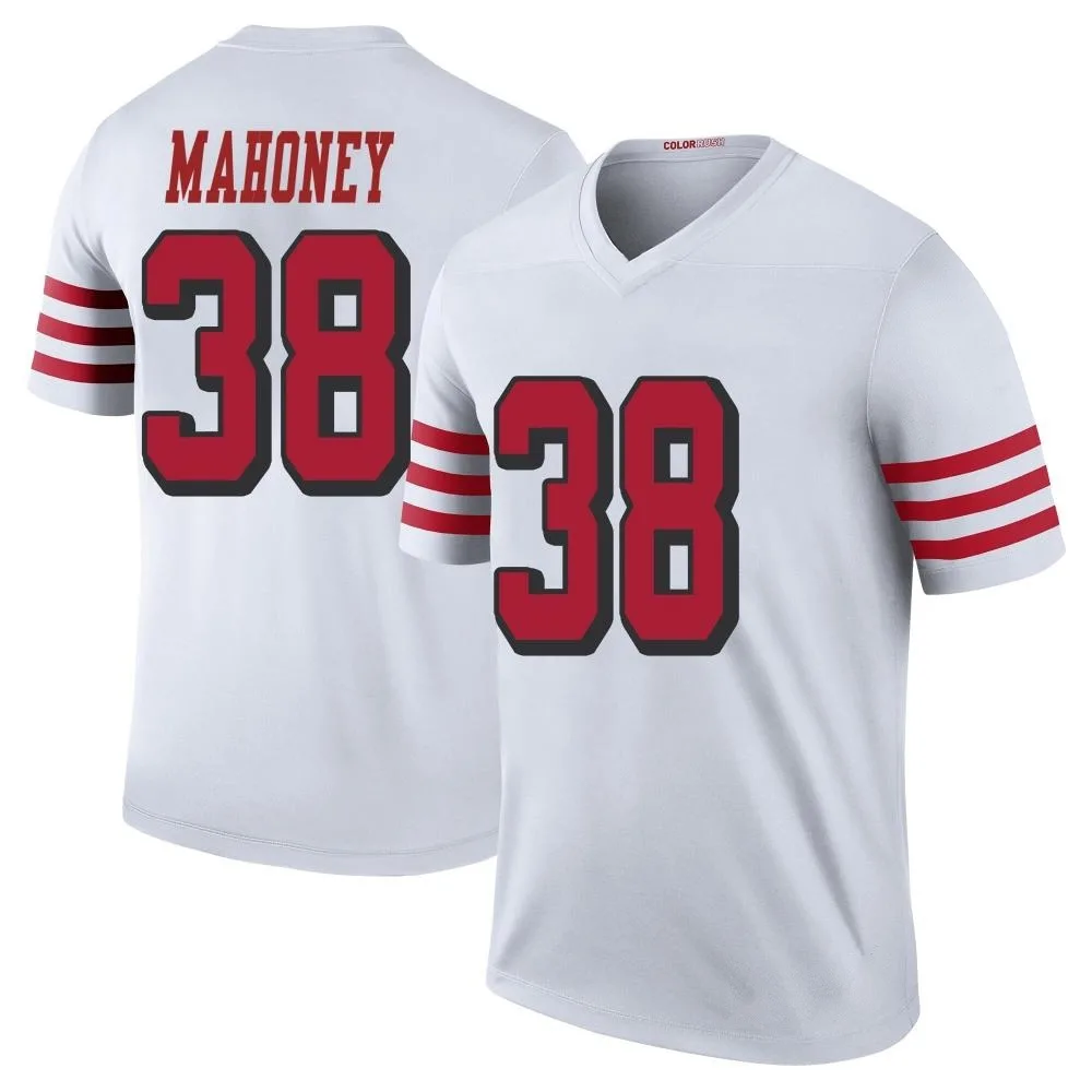 Youth San Francisco 49ers Jaylen Mahoney Nike Color Rush Legend White Jersey Youth San Francisco 49ers Jaylen Mahoney Nike Color Rush Legend White Jersey