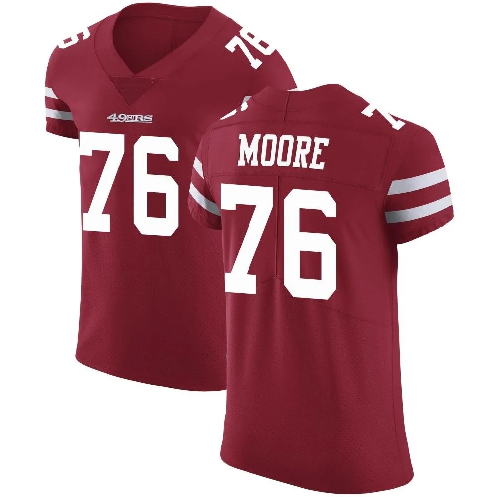 Men's San Francisco 49ers Jaylon Moore Nike Team Color Vapor Untouchable Elite Red Jersey Men's San Francisco 49ers Jaylon Moore Nike Team Color Vapor Untouchable Elite Red Jersey