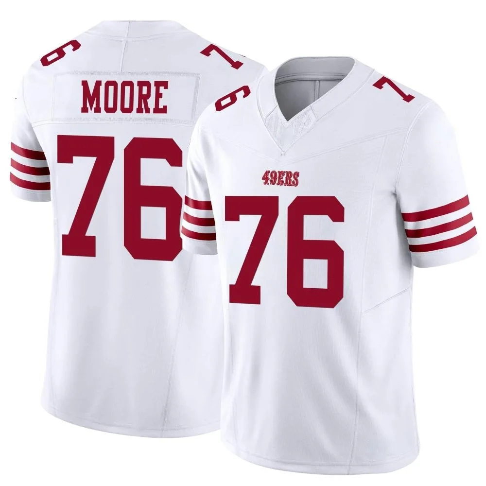 Men's San Francisco 49ers Jaylon Moore Nike Vapor F.U.S.E. Limited White Jersey Men's San Francisco 49ers Jaylon Moore Nike Vapor F.U.S.E. Limited White Jersey