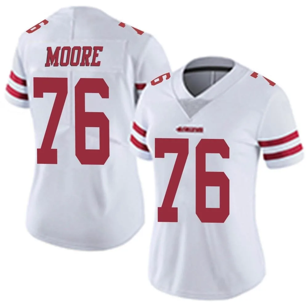 Women's San Francisco 49ers Jaylon Moore Nike Vapor Untouchable Limited White Jersey Women's San Francisco 49ers Jaylon Moore Nike Vapor Untouchable Limited White Jersey