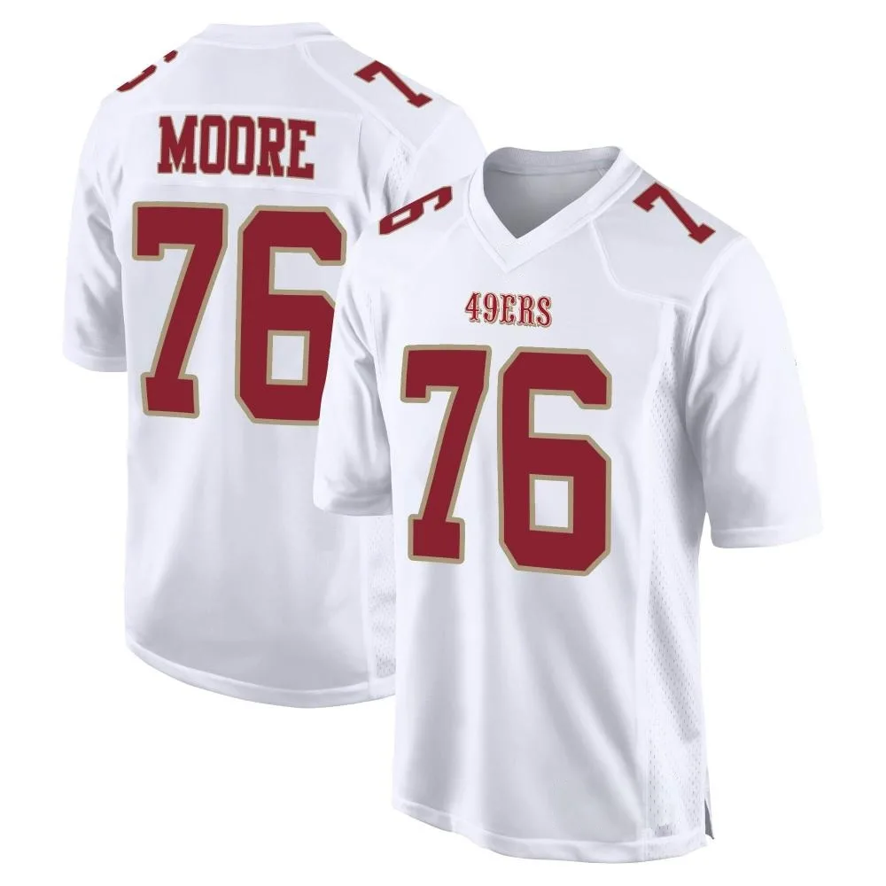 Youth San Francisco 49ers Jaylon Moore Nike Fashion Game White Jersey Youth San Francisco 49ers Jaylon Moore Nike Fashion Game White Jersey