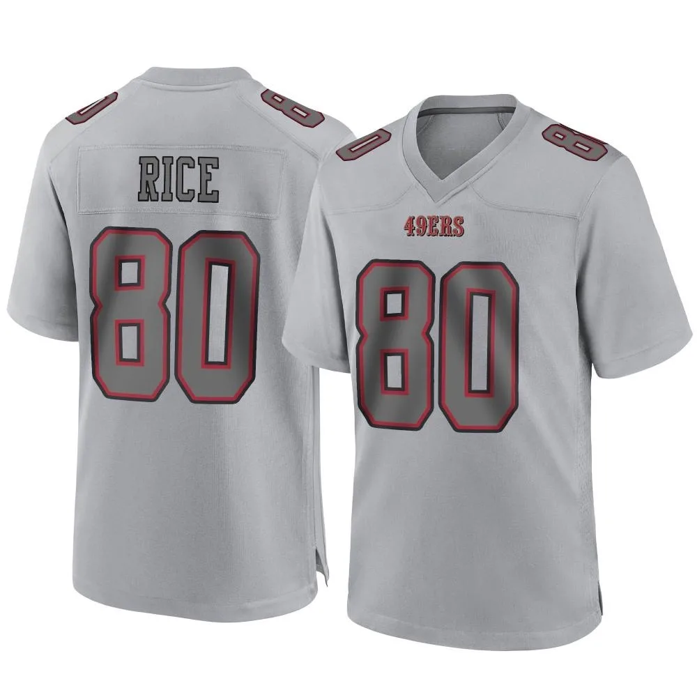 Men's San Francisco 49ers Jerry Rice Nike Atmosphere Fashion Game Gray Jersey Men's San Francisco 49ers Jerry Rice Nike Atmosphere Fashion Game Gray Jersey