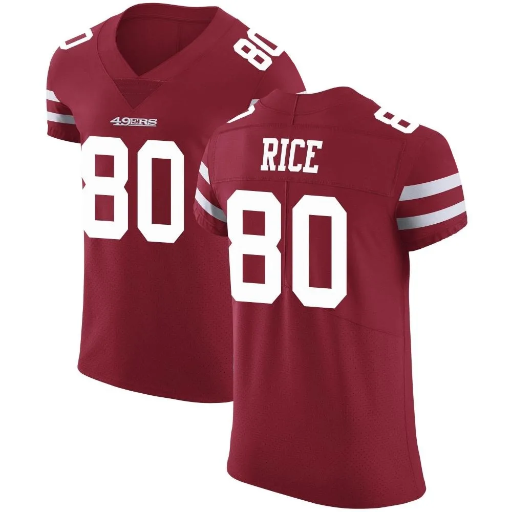 Men's San Francisco 49ers Jerry Rice Nike Team Color Vapor Untouchable Elite Red Jersey Men's San Francisco 49ers Jerry Rice Nike Team Color Vapor Untouchable Elite Red Jersey