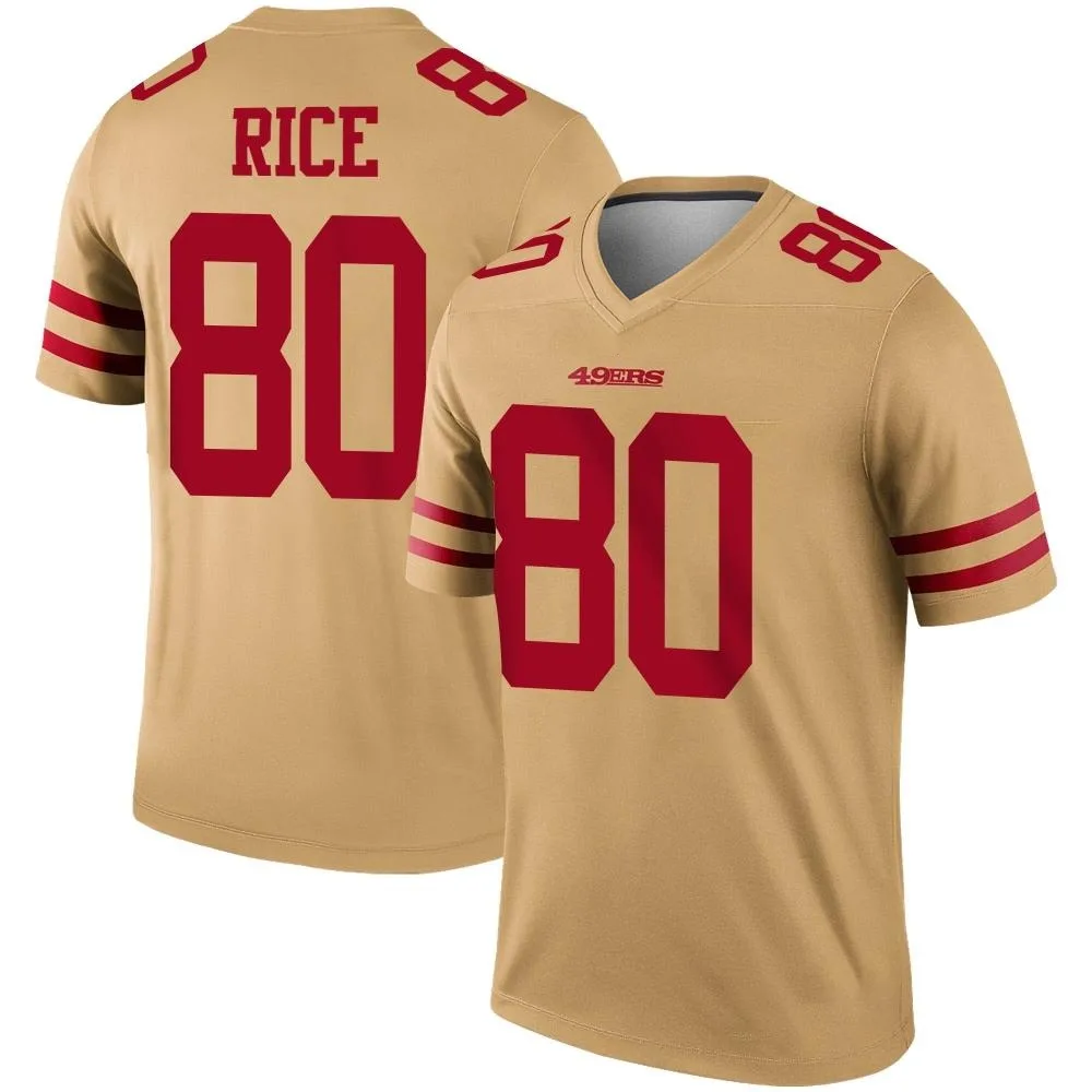 Youth San Francisco 49ers Jerry Rice Nike Inverted Legend Gold Jersey Youth San Francisco 49ers Jerry Rice Nike Inverted Legend Gold Jersey