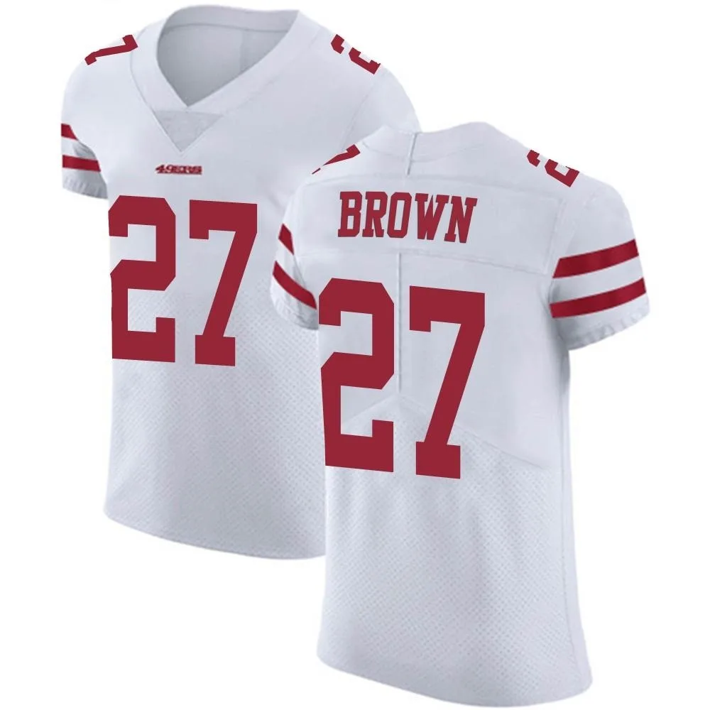 Men's San Francisco 49ers Ji'ayir Brown Nike Vapor Untouchable Elite White Jersey Men's San Francisco 49ers Ji'ayir Brown Nike Vapor Untouchable Elite White Jersey