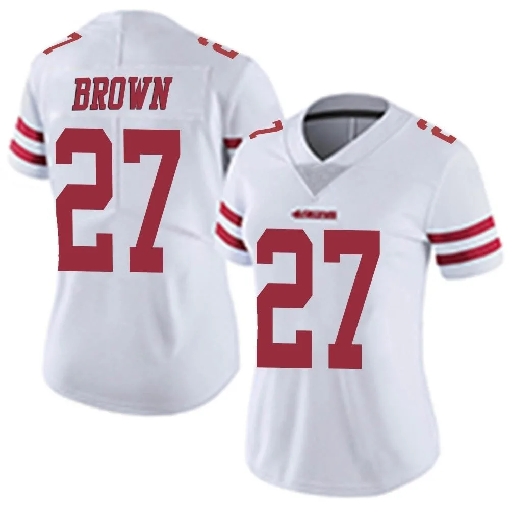 Women's San Francisco 49ers Ji'ayir Brown Nike Vapor Untouchable Limited White Jersey Women's San Francisco 49ers Ji'ayir Brown Nike Vapor Untouchable Limited White Jersey