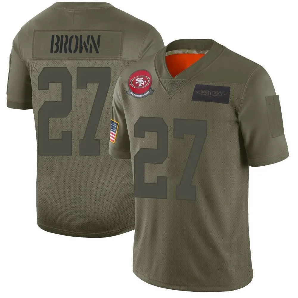 Youth San Francisco 49ers Ji'ayir Brown Nike 2019 Salute To Service Limited Camo Jersey Youth San Francisco 49ers Ji'ayir Brown Nike 2019 Salute To Service Limited Camo Jersey