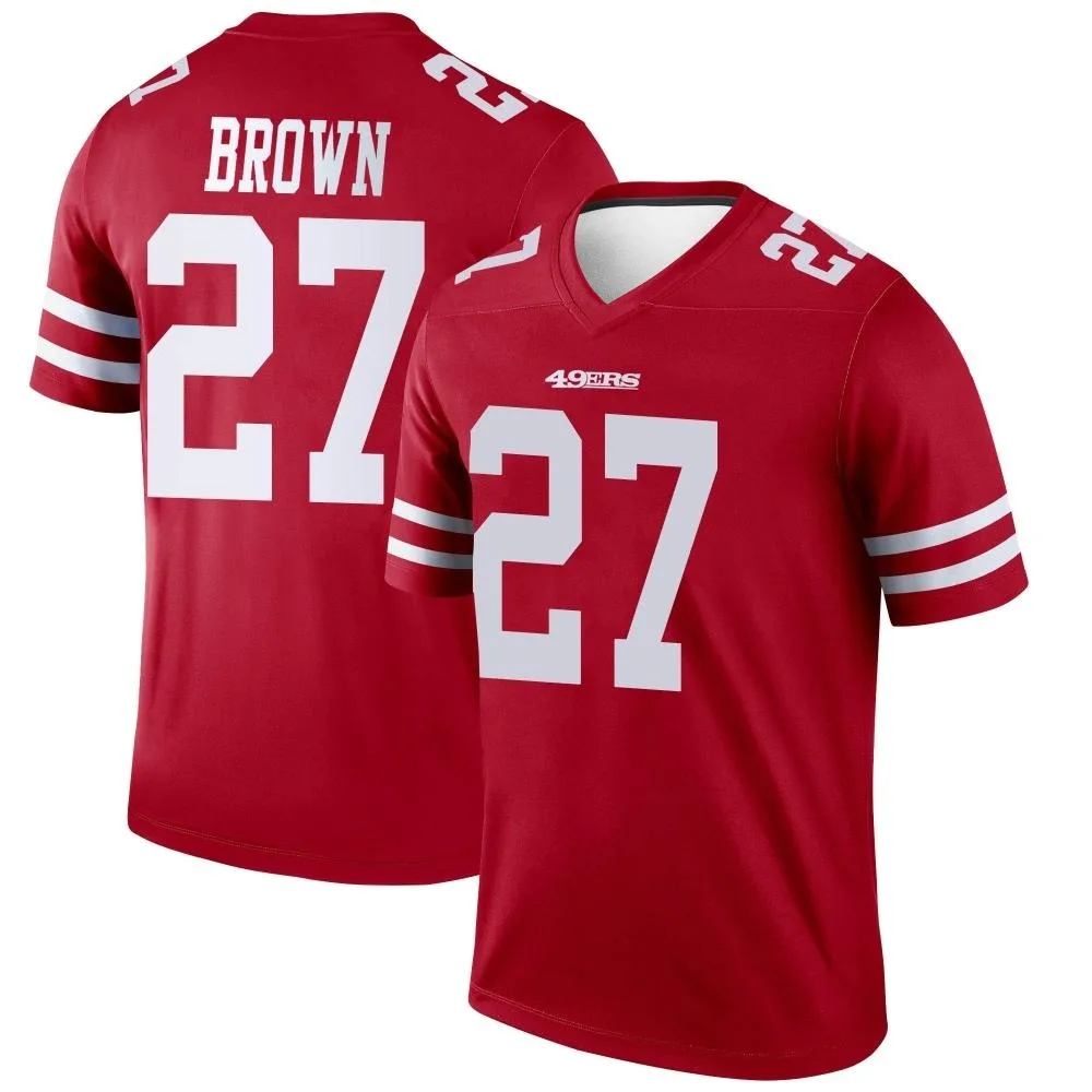 Youth San Francisco 49ers Ji'ayir Brown Nike Legend Scarlet Jersey Youth San Francisco 49ers Ji'ayir Brown Nike Legend Scarlet Jersey