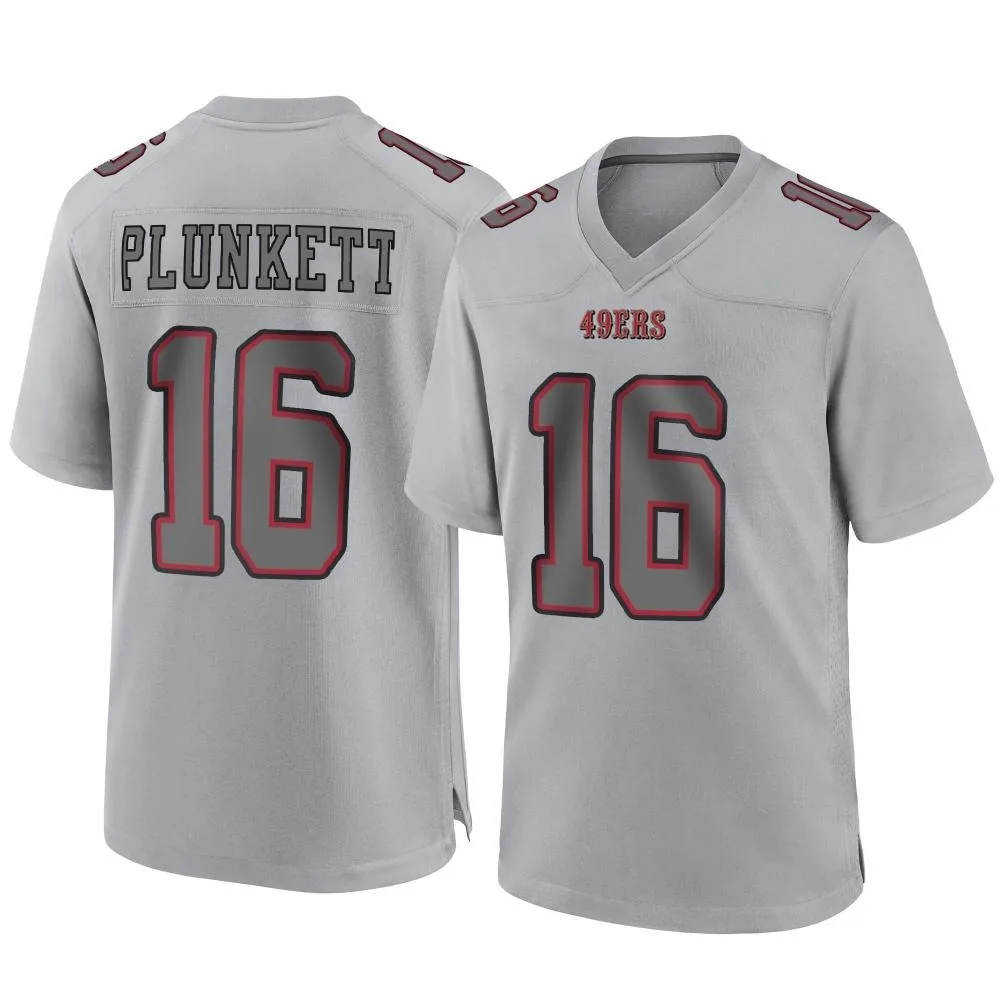 Men's San Francisco 49ers Jim Plunkett Nike Atmosphere Fashion Game Gray Jersey Men's San Francisco 49ers Jim Plunkett Nike Atmosphere Fashion Game Gray Jersey