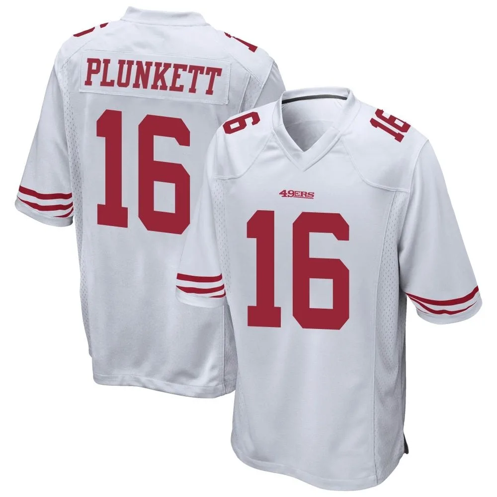 Men's San Francisco 49ers Jim Plunkett Nike Game White Jersey Men's San Francisco 49ers Jim Plunkett Nike Game White Jersey