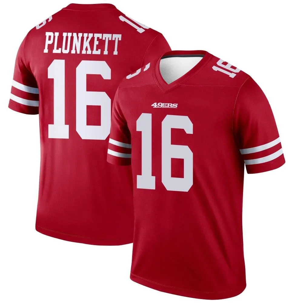 Men's San Francisco 49ers Jim Plunkett Nike Legend Scarlet Jersey Men's San Francisco 49ers Jim Plunkett Nike Legend Scarlet Jersey