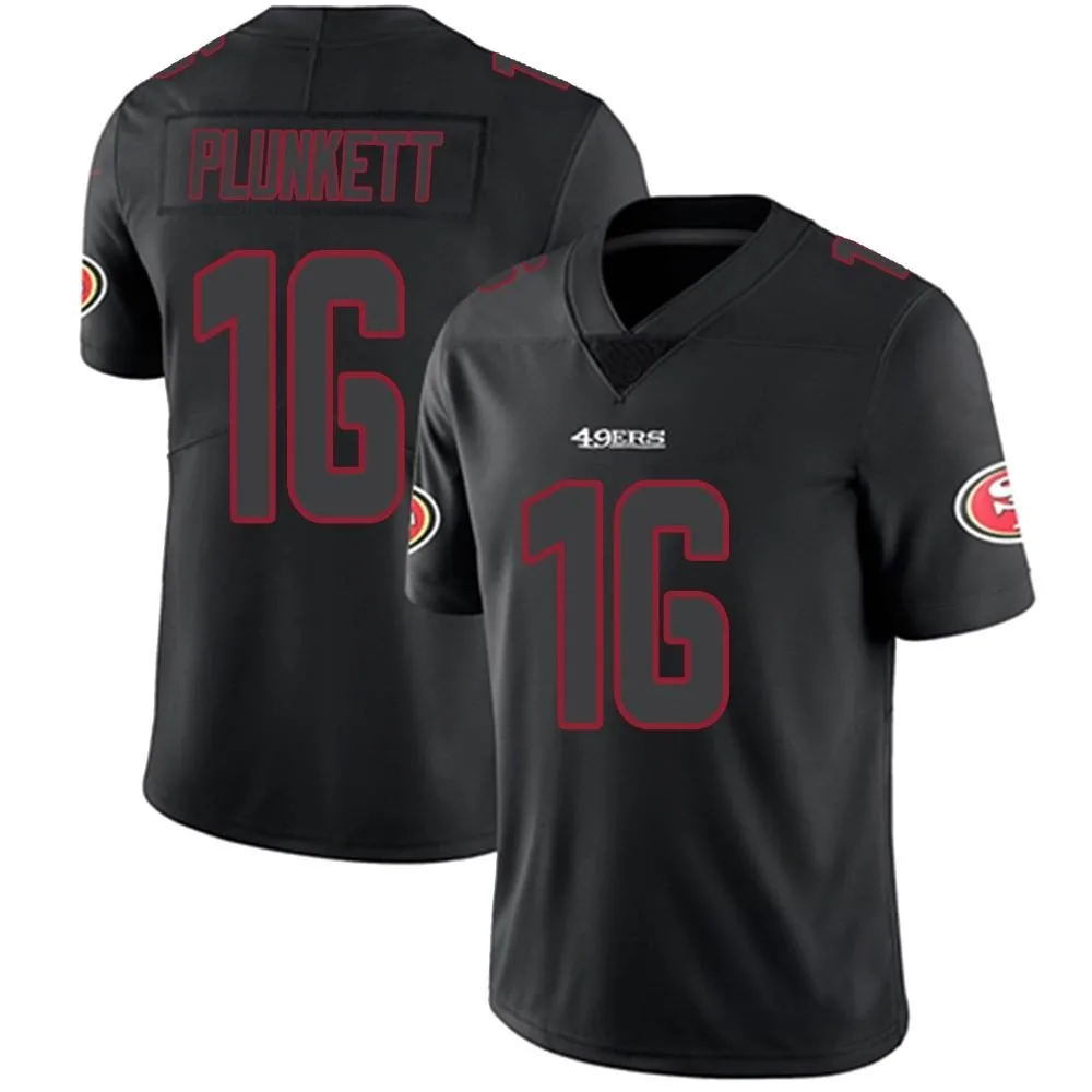 Men's San Francisco 49ers Jim Plunkett Nike Limited Black Impact Jersey Men's San Francisco 49ers Jim Plunkett Nike Limited Black Impact Jersey