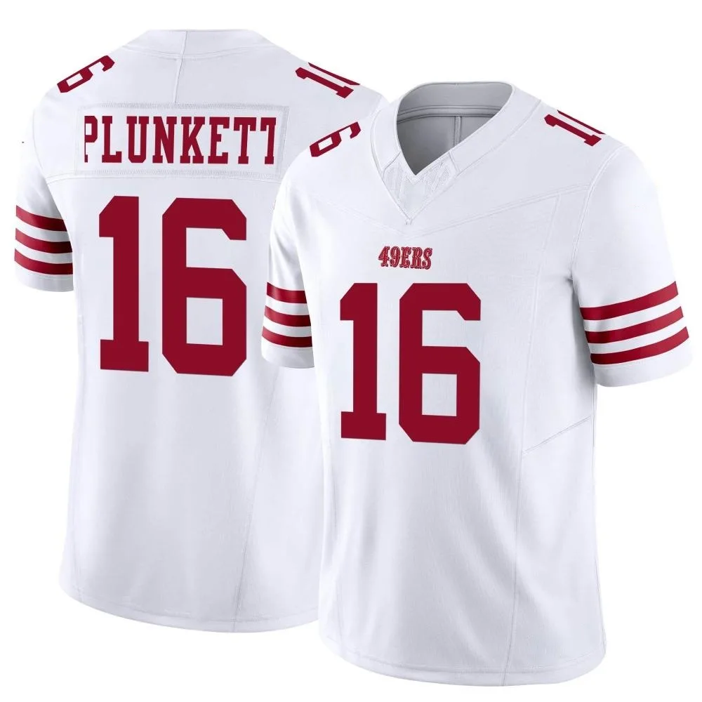 Men's San Francisco 49ers Jim Plunkett Nike Vapor F.U.S.E. Limited White Jersey Men's San Francisco 49ers Jim Plunkett Nike Vapor F.U.S.E. Limited White Jersey