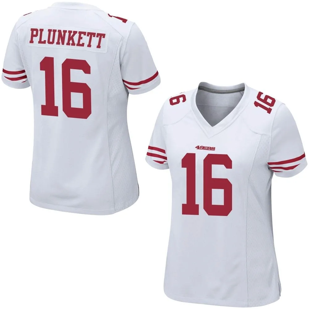 Women's San Francisco 49ers Jim Plunkett Nike Game White Jersey Women's San Francisco 49ers Jim Plunkett Nike Game White Jersey