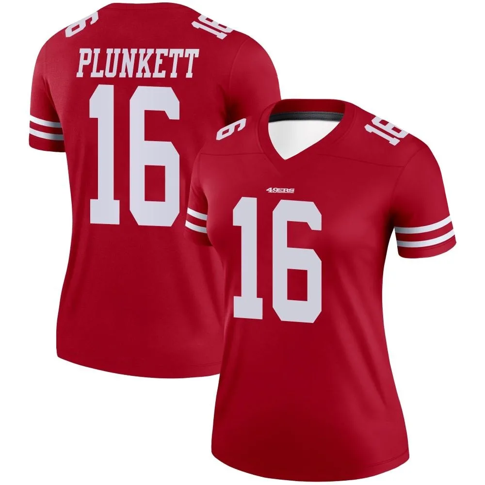 Women's San Francisco 49ers Jim Plunkett Nike Legend Scarlet Jersey Women's San Francisco 49ers Jim Plunkett Nike Legend Scarlet Jersey