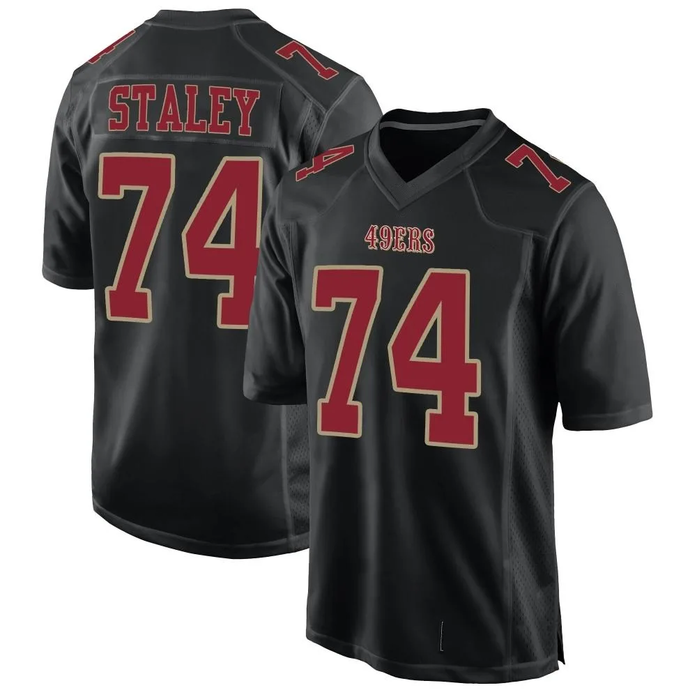 Men's San Francisco 49ers Joe Staley Nike Fashion Game Black Jersey Men's San Francisco 49ers Joe Staley Nike Fashion Game Black Jersey