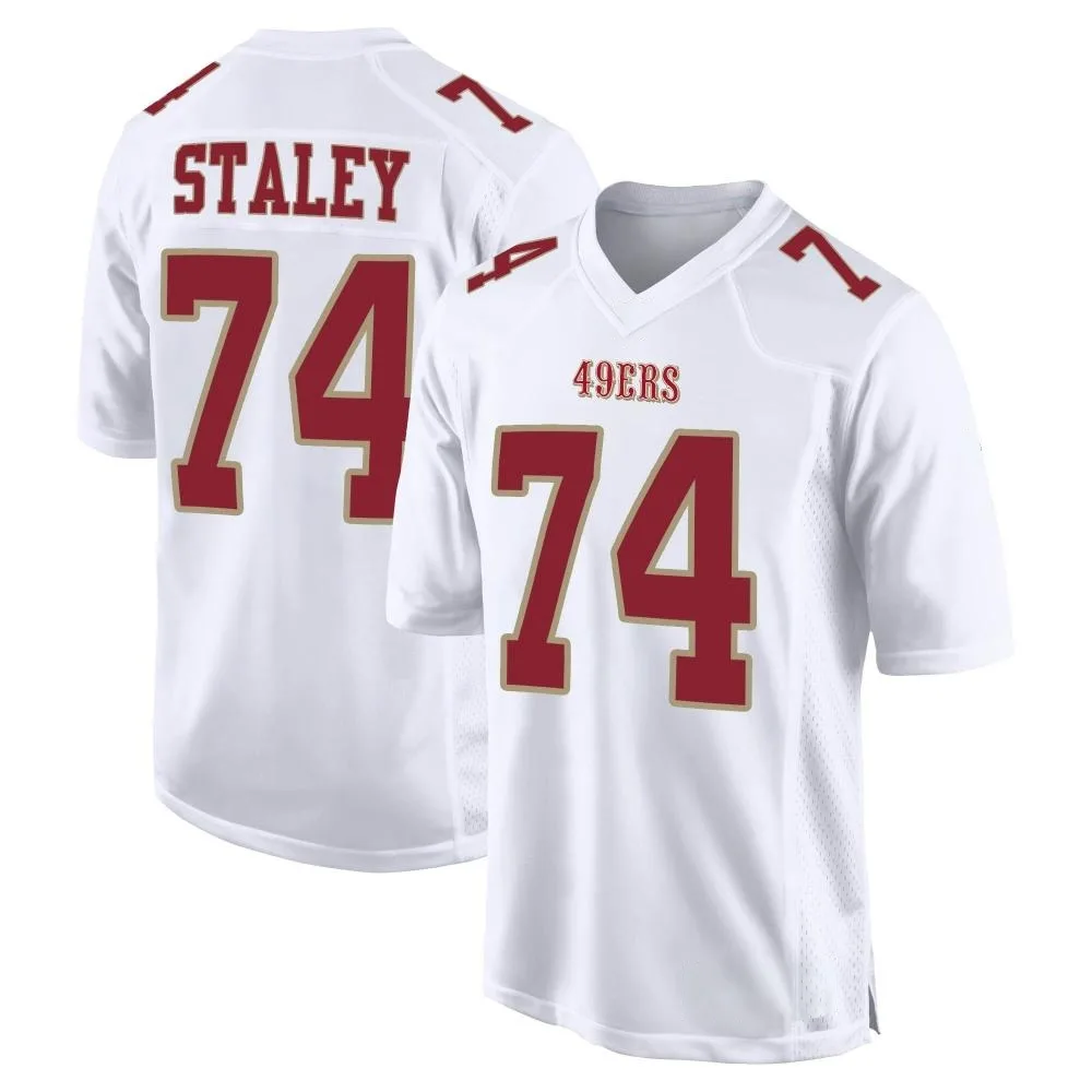 Men's San Francisco 49ers Joe Staley Nike Fashion Game White Jersey Men's San Francisco 49ers Joe Staley Nike Fashion Game White Jersey