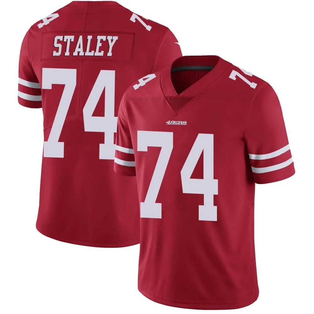 Men's San Francisco 49ers Joe Staley Nike Team Color Vapor Untouchable Limited Red Jersey Men's San Francisco 49ers Joe Staley Nike Team Color Vapor Untouchable Limited Red Jersey