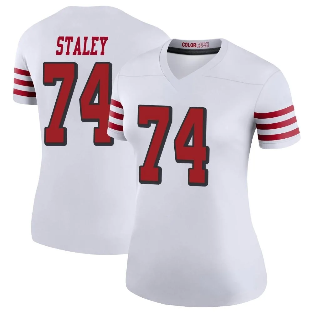 Women's San Francisco 49ers Joe Staley Nike Color Rush Legend White Jersey Women's San Francisco 49ers Joe Staley Nike Color Rush Legend White Jersey