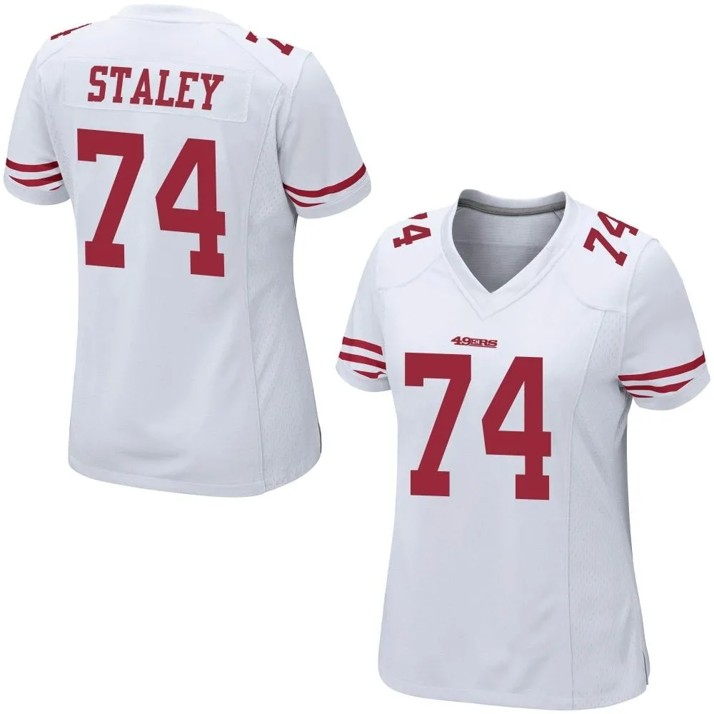 Women's San Francisco 49ers Joe Staley Nike Game White Jersey Women's San Francisco 49ers Joe Staley Nike Game White Jersey