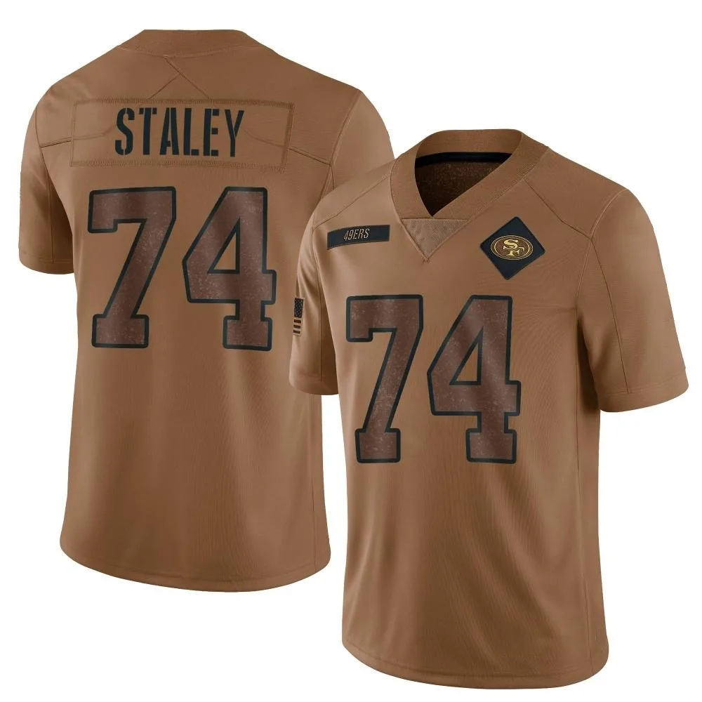 Youth San Francisco 49ers Joe Staley Nike 2023 Salute To Service Limited Brown Jersey Youth San Francisco 49ers Joe Staley Nike 2023 Salute To Service Limited Brown Jersey