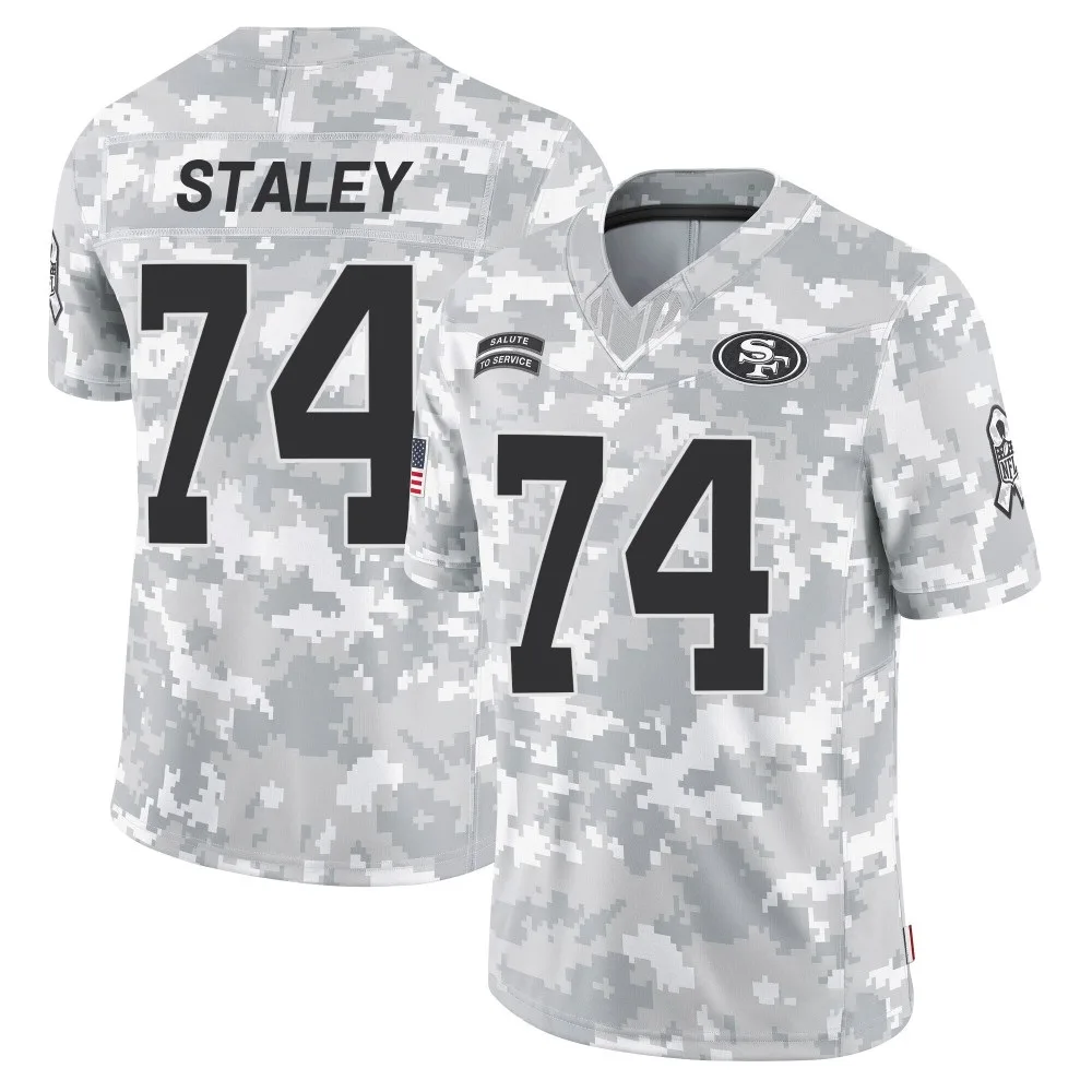 Youth San Francisco 49ers Joe Staley Nike 2024 Salute To Service Limited Arctic Camo Jersey Youth San Francisco 49ers Joe Staley Nike 2024 Salute To Service Limited Arctic Camo Jersey