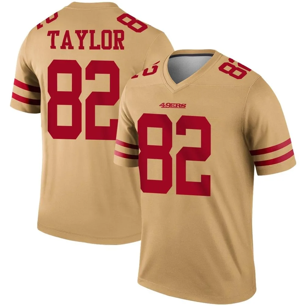 Men's San Francisco 49ers John Taylor Nike Inverted Legend Gold Jersey Men's San Francisco 49ers John Taylor Nike Inverted Legend Gold Jersey