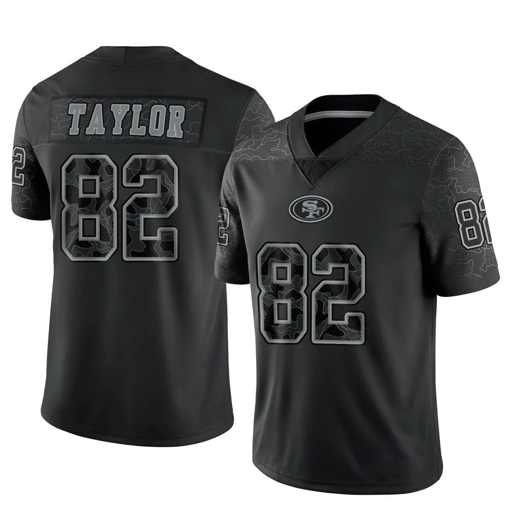 Men's San Francisco 49ers John Taylor Nike Reflective Limited Black Jersey Men's San Francisco 49ers John Taylor Nike Reflective Limited Black Jersey