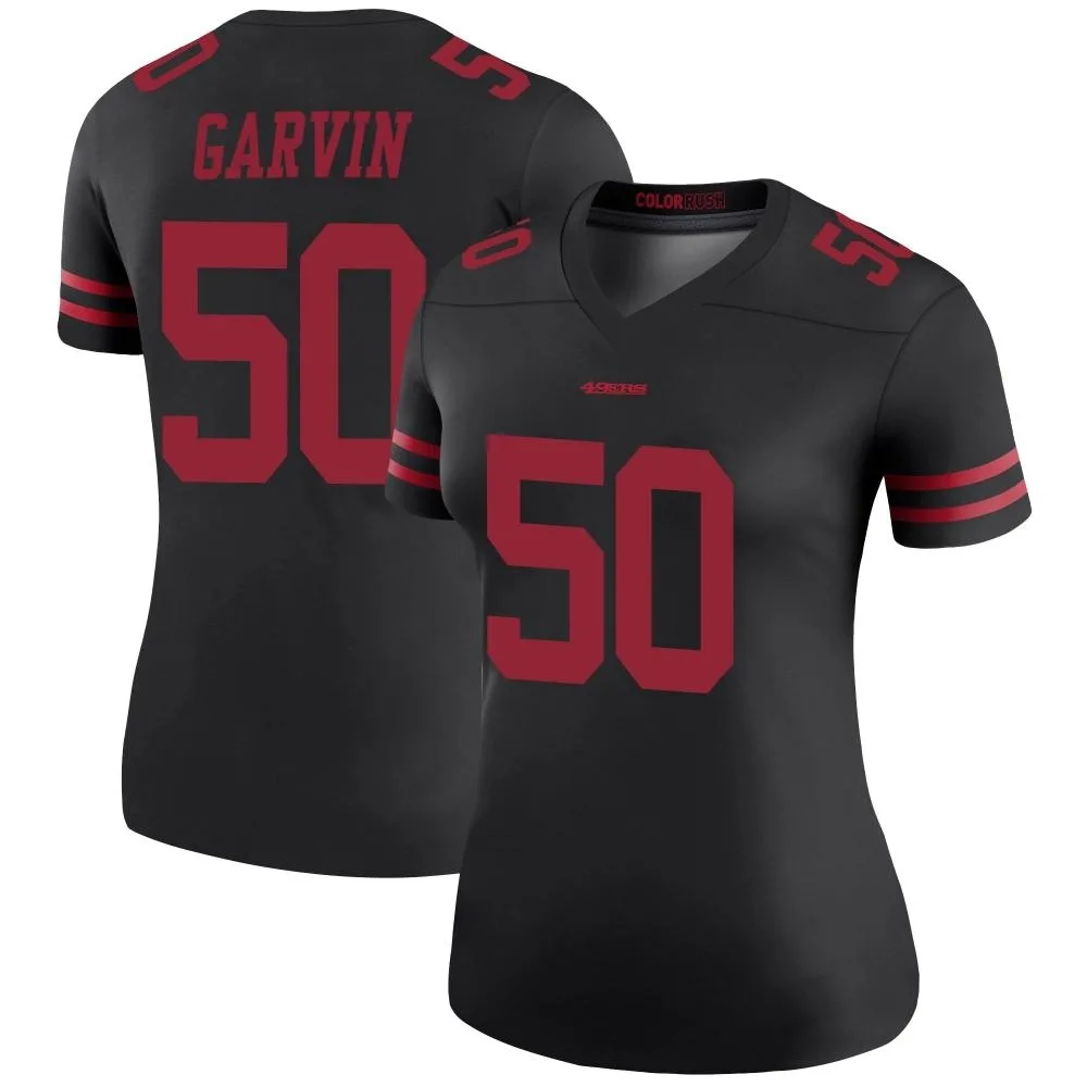 Women's San Francisco 49ers Jonathan Garvin Nike Color Rush Legend Black Jersey Women's San Francisco 49ers Jonathan Garvin Nike Color Rush Legend Black Jersey