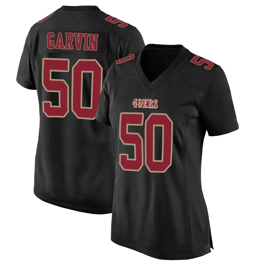 Women's San Francisco 49ers Jonathan Garvin Nike Fashion Game Black Jersey Women's San Francisco 49ers Jonathan Garvin Nike Fashion Game Black Jersey