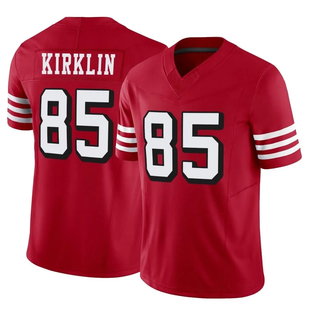 Men's San Francisco 49ers Jontre Kirklin Nike Alternate Vapor F.U.S.E. Limited Scarlet Jersey Men's San Francisco 49ers Jontre Kirklin Nike Alternate Vapor F.U.S.E. Limited Scarlet Jersey