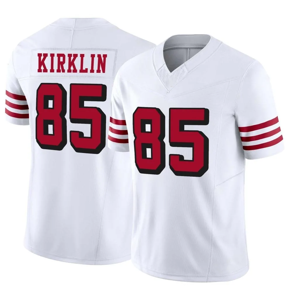 Men's San Francisco 49ers Jontre Kirklin Nike Alternate Vapor F.U.S.E. Limited White Jersey Men's San Francisco 49ers Jontre Kirklin Nike Alternate Vapor F.U.S.E. Limited White Jersey